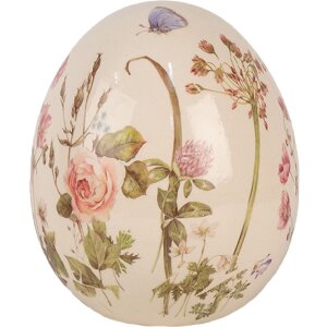 Clayre & Eef 6CE1918L Decoratief Ei Beige Roze...