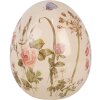 Clayre & Eef 6CE1918L Decoratief Ei Beige Roze Ø 14x16 cm Keramiek Landelijke Stijl