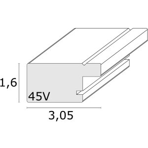 Deknudt S45VD1 fotolijst kunststof zilver diverse formaten