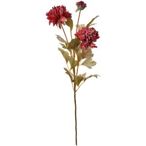 Clayre & Eef 6PL0328DP Decoratieve tak met rode bloemen 9x9x68 cm