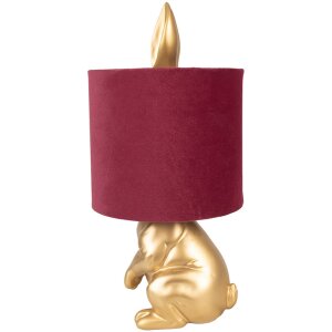 Clayre & Eef 6LMC0027VBU Tafellamp Goud Rood Ø...