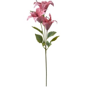 Clayre & Eef 6PL0337P Decoratieve Tak met Bloemen Roze Groen 15x10x72 cm