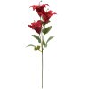 Clayre & Eef 6PL0337R Decoratieve Tak met Bloemen Rood Groen 15x10x72 cm