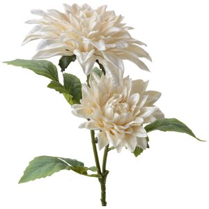 Clayre & Eef 6PL0339W Decoratie tak witte bloemen...