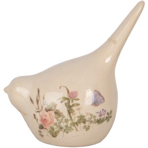 Clayre & Eef 6CE1954M Decoratie Vogel Beige Roze...