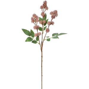 Clayre & Eef 5PL0123P Decoratie Tak met Bloemen Roze 16x7x68 cm