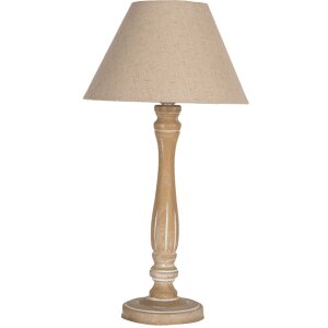 Clayre & Eef 6LMC0104 Tafellamp Bruin Beige...