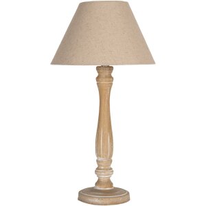 Clayre & Eef 6LMC0104 Tafellamp Bruin Beige...