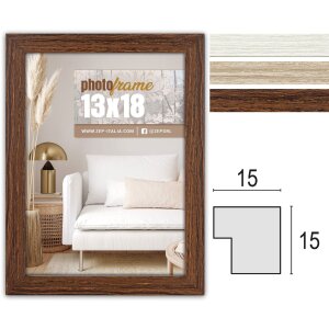 ZEP houten lijst hal 10x15 tot 20x30 cm wit bruin naturel...