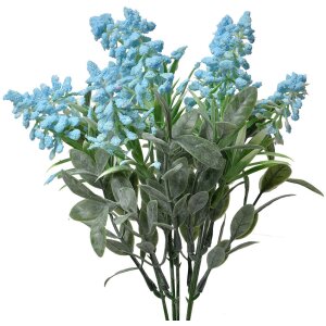 Clayre & Eef 6PL0351BL Decoratie Tak Bloemen Blauw...