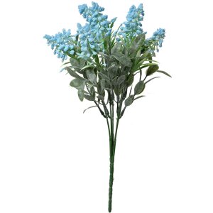 Clayre & Eef 6PL0351BL Decoratie Tak Bloemen Blauw...