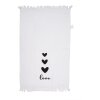 Clayre & Eef CTLBS-1 gastendoek 40x66 cm katoen wit met hartjes Love