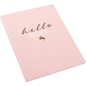 Goldbuch baby dagboek hello.baby rosé 21x28 cm 44 paginas goud preeg