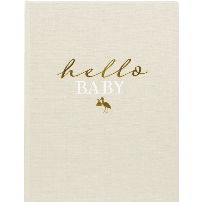 Goldbuch baby dagboek hello.baby Beige 21x28 cm 44 paginas goud preeg