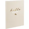 Goldbuch baby dagboek hello.baby Beige 21x28 cm 44 paginas goud preeg