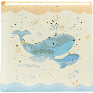 Goldbuch babyalbum Blue Whale 30x31 cm 58 paginas zilverdruk