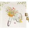 Goldbuch dagboek Bloemenfiets 16x16 cm 96 paginas