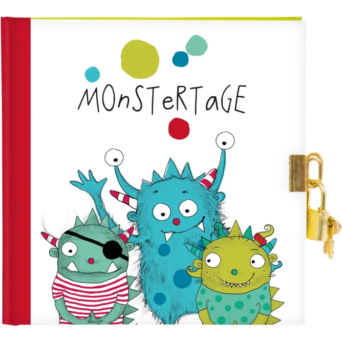 Goldbuch dagboek Monster 16x16 cm 96 paginas