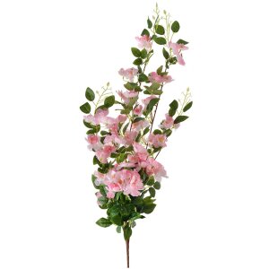 Clayre & Eef 6PL0345LP Decoratieve Tak met Bloemen Roze Groen 25x15x88 cm