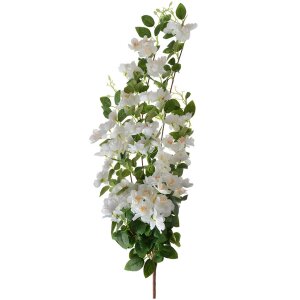 Clayre & Eef 6PL0345W Siertak met Bloemen Wit Groen 25x15x88 cm