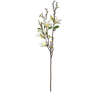 Clayre & Eef 5PL0129W Decoratietak met Witte Bloemen 15x7x84 cm