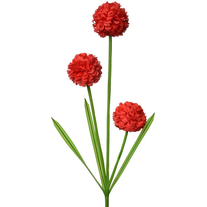 Clayre & Eef 5PL0132R Decoratie Tak met Bloemen Rood 12x8x84 cm