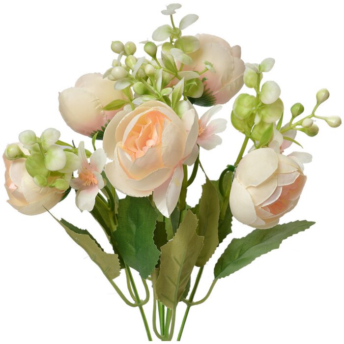 Clayre & Eef 6PL0368 Decoratie tak met bloemen 15x13x33 cm