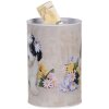 Clayre & Eef 6BL0161 Spaarpot Hond Bloemen Ø 10x15 cm