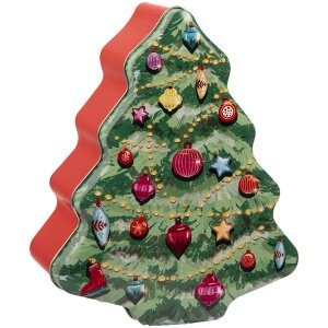 Clayre & Eef 6BL0154 Blikken Kerstboom Groen Rood...