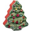 Clayre & Eef 6BL0154 Blikken Kerstboom Groen Rood 15x18x7 cm