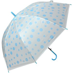 Juleeze JZCUM0021BL Paraplu kind blauw-witte stippen...