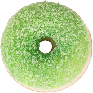 Clayre & Eef 65980GR Decoratie Donut Groen Bruin Ø 6x2 cm