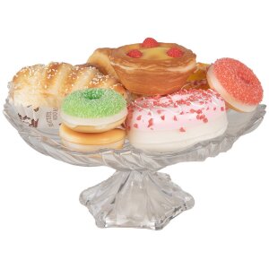 Clayre & Eef 65980GR Decoratie Donut Groen Bruin Ø 6x2 cm