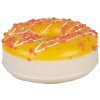 Clayre & Eef 65982 Decoratie Donut Geel Plastic Ø 8x3 cm