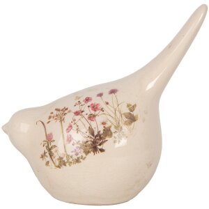 Clayre & Eef 6CE1954L Decoratie Vogel Beige Roze...