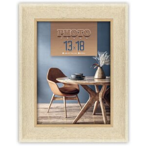 ZEP fotolijst Arles houtlook helder glas 10x15 cm tot 30x40 cm wandmontage