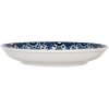 Clayre & Eef 6CEDP0166 Bord Ø 21 cm Wit Blauw Boheems Ontbijt Keramiek