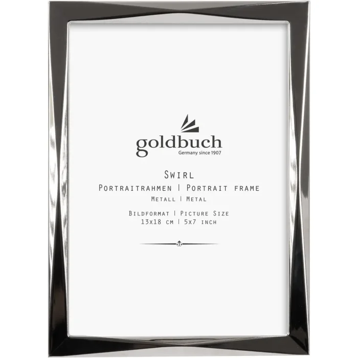 Goldbuch Fotolijst Swirl Zilver Hoogglans Metaal 10x15 13x18 15x20 cm