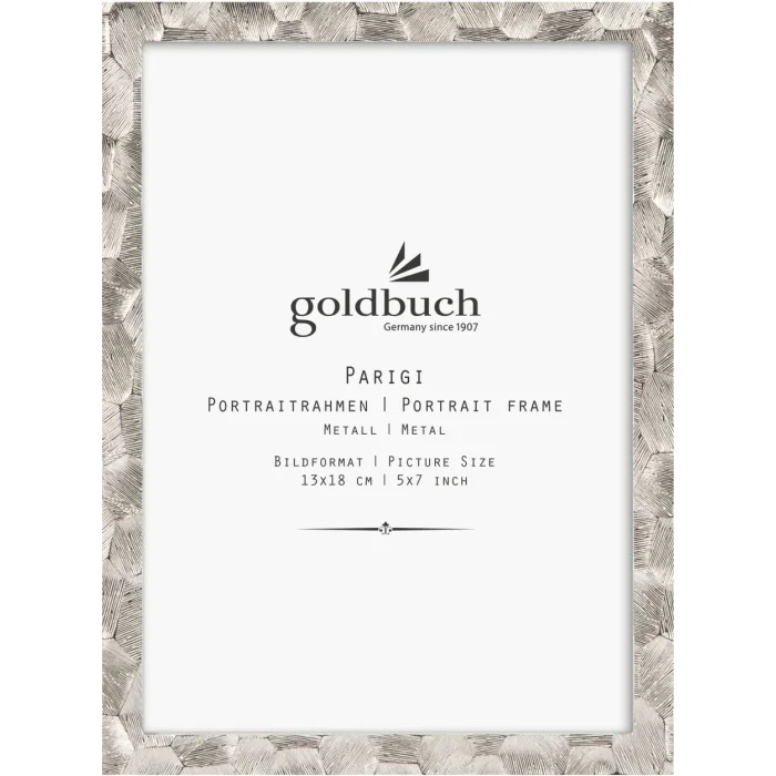 Goldbuch portretlijst Parigi metaal 10x15 cm 13x18 cm staand liggend formaat