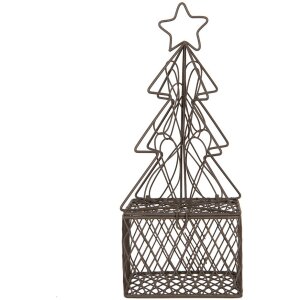 Clayre & Eef 6Y5704 Kerstboom Bruin IJzer 9x9x22 cm...