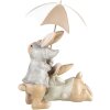 Clayre & Eef 6PR5248 Decoratief Konijn met Paraplu Beige Bruin 19x16x23 cm