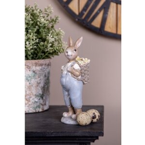 Clayre & Eef 6PR5249 Decoratief Konijn Beige Blauw...