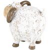 Clayre & Eef 6PR5274 Decoratie Schaap Wit Bruin 9x7x8 cm