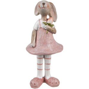 Clayre & Eef 6PR5247 Decoratief Konijn Beige Roze...