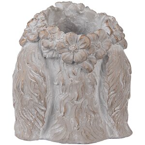 Clayre & Eef 6TE0556M Bloempot Konijn Beige Goud 16x18x18 cm