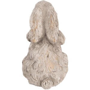 Clayre & Eef 6TE0560 Decoratief Konijn Steen Grijs 10x9x15 cm