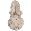 Clayre & Eef 6TE0560 Decoratief Konijn Steen Grijs 10x9x15 cm