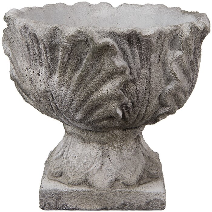 Clayre & Eef 6TE0567 Bloempot Stone Grey Ø 20x17 cm Antiek