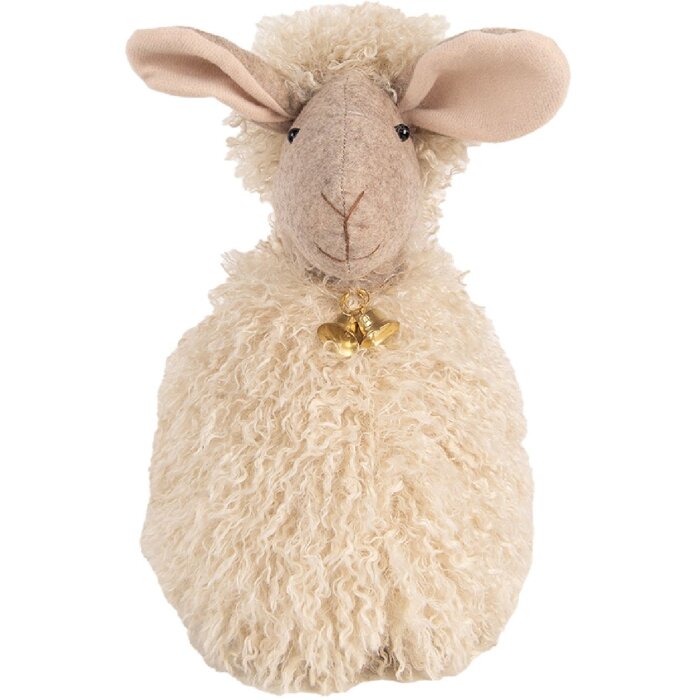 Clayre & Eef TW0616 Decoratie Schaap Beige 20x21x28 cm