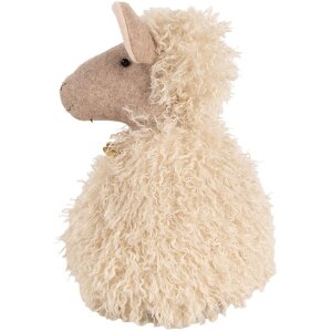 Clayre & Eef TW0616 Decoratie Schaap Beige 20x21x28 cm